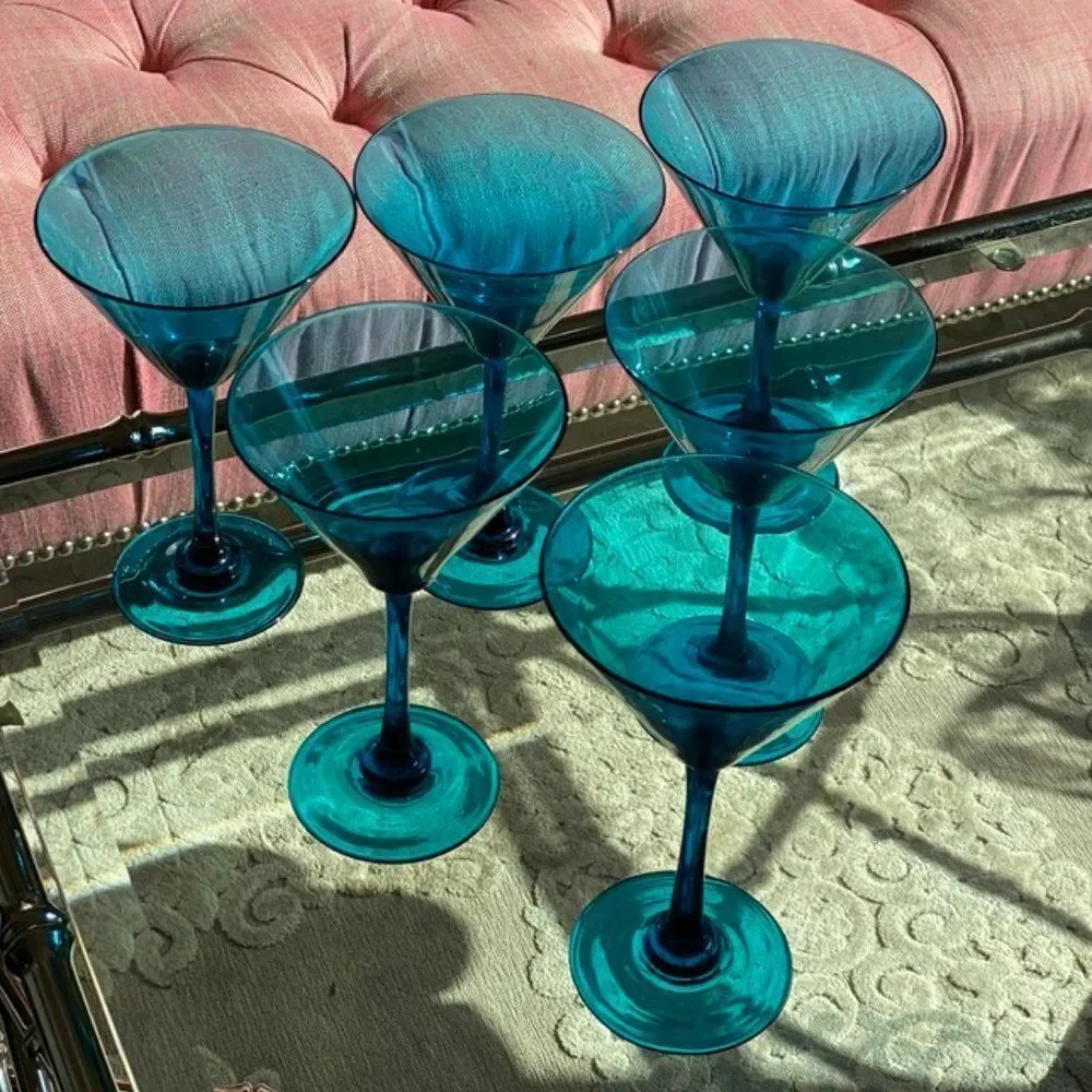 Set of 4 Martini Glasses - Picture 1 of 10